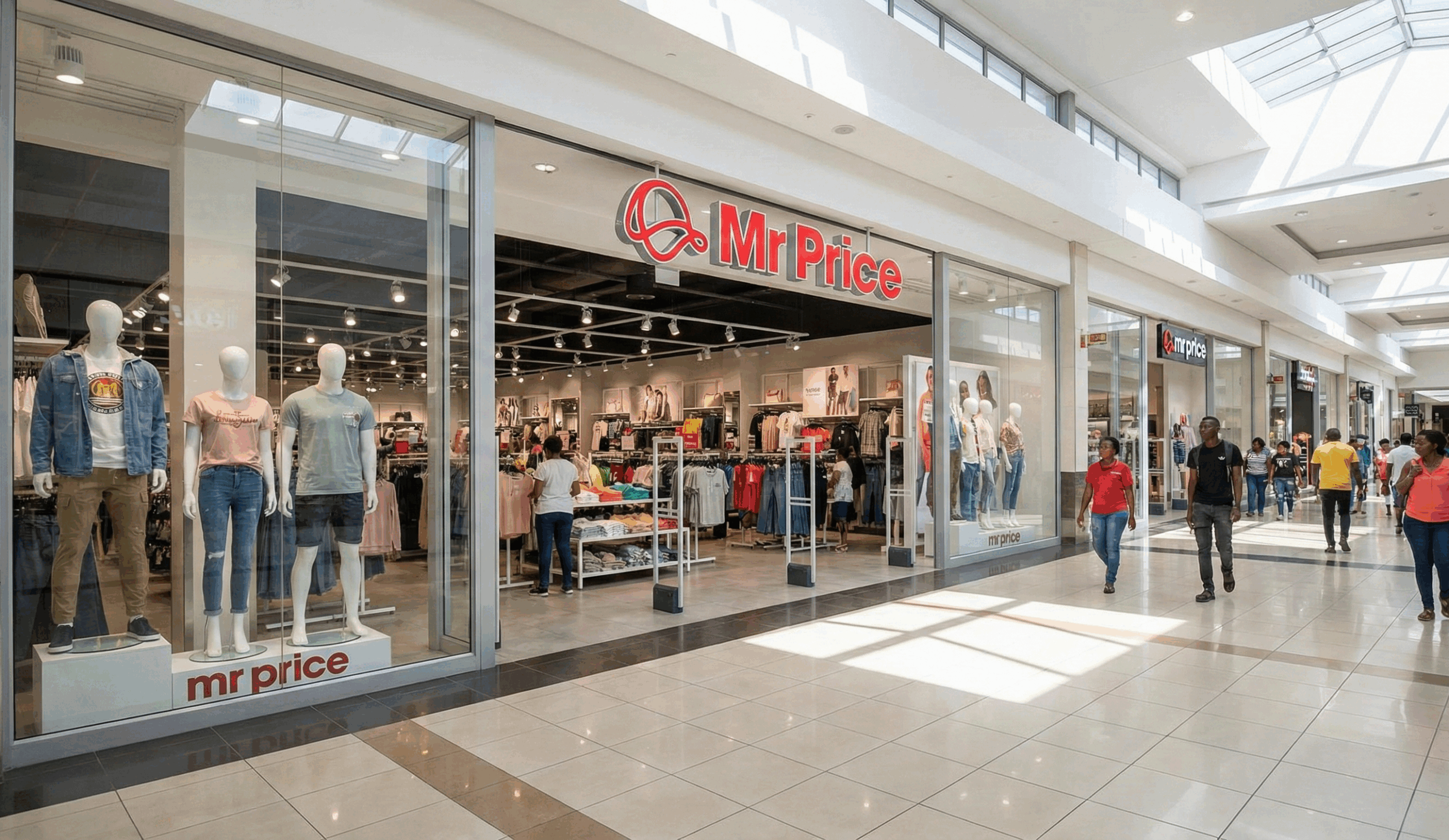 Mr Price retail store exterior showcasing value fashion trends in South Africa