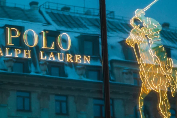 Ralph Lauren storefront with Polo-branded apparel displayed, symbolizing the integration of South Africa’s Polo brand into the global Ralph Lauren portfolio.