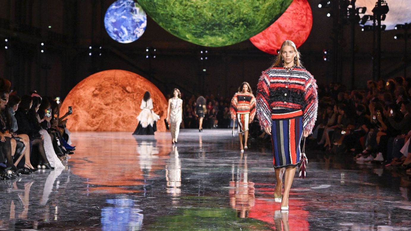 Chanel runway model