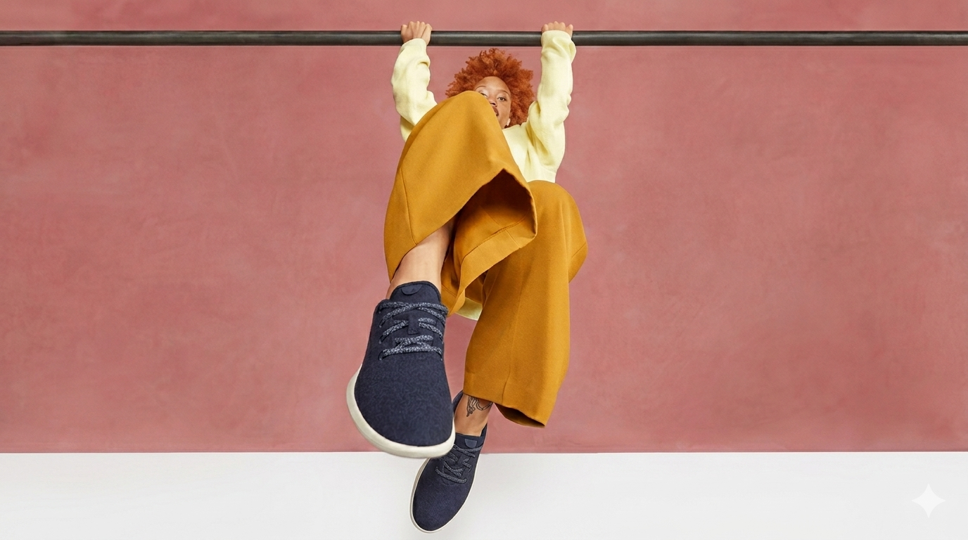 Allbirds sustainable sneakers displayed as the brand announces its $39 million sale after once reaching a $4 billion valuation