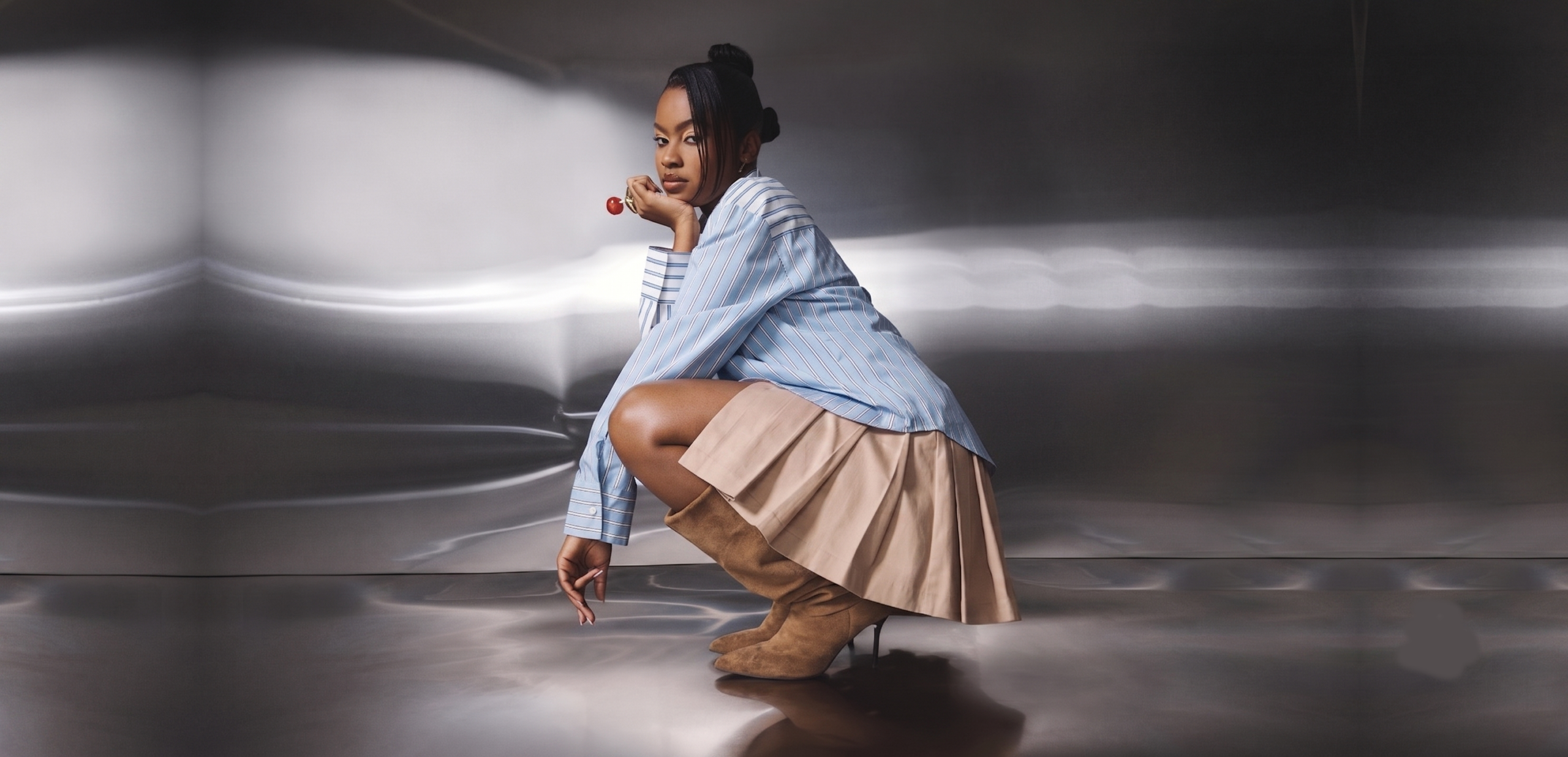 A flat-lay of the Mr Price x Sphokuhle limited-edition co-created fashion collection, representing the shift from influencer marketing to creator-led brand collaboration.